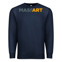 Navy Massachusetts College of Art and Design Premium Sweatshirt - linhVisuals