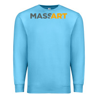 Ocean Blue Massachusetts College of Art and Design Premium Sweatshirt - linhVisuals