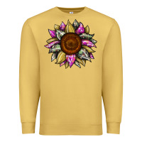Antique Gold sunflower camouflage Premium Sweatshirt - JahusDesignShop