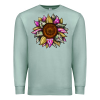 Seafoam sunflower camouflage Premium Sweatshirt - JahusDesignShop