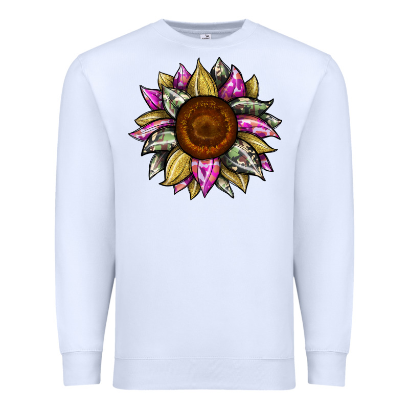 Sunflower Camouflage Premium Sweatshirt by JahusDesignShop | Teevron