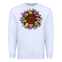 White sunflower camouflage Premium Sweatshirt - JahusDesignShop