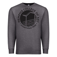 Charcoal Heather Memphis College of Art Premium Sweatshirt - linhVisuals