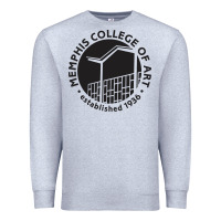 Heather Grey Memphis College of Art Premium Sweatshirt - linhVisuals