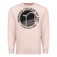Pale Pink Memphis College of Art Premium Sweatshirt - linhVisuals