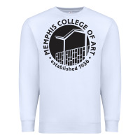 White Memphis College of Art Premium Sweatshirt - linhVisuals