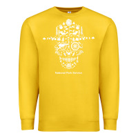Lemon national park service, skull animals hiking camping eliments t shirt Premium Sweatshirt - linhVisuals