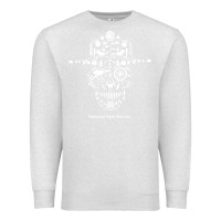 Oatmeal Heather national park service, skull animals hiking camping eliments t shirt Premium Sweatshirt - linhVisuals