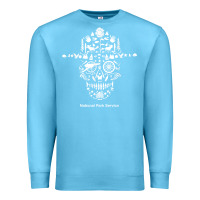 Ocean Blue national park service, skull animals hiking camping eliments t shirt Premium Sweatshirt - linhVisuals