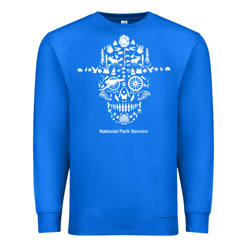 National Park Service, Skull Animals Hiking Camping Eliments T Shirt Premium Sweatshirt by linhVisuals | Teevron