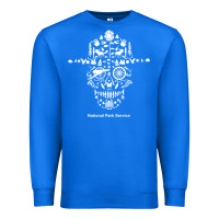 True Royal national park service, skull animals hiking camping eliments t shirt Premium Sweatshirt - linhVisuals