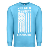 Ocean Blue violates community standards apparel community t shirt Premium Sweatshirt - linhVisuals