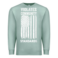 Seafoam violates community standards apparel community t shirt Premium Sweatshirt - linhVisuals