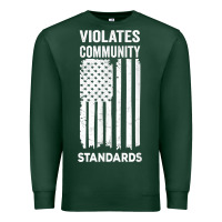 Sports Green violates community standards apparel community t shirt Premium Sweatshirt - linhVisuals