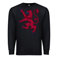 Black lion rampant of scotland, royal banner, royal arms, scottish pride Premium Sweatshirt - linhVisuals