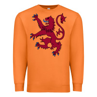 Carrot lion rampant of scotland, royal banner, royal arms, scottish pride Premium Sweatshirt - linhVisuals