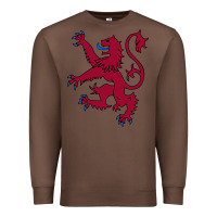 Chestnut lion rampant of scotland, royal banner, royal arms, scottish pride Premium Sweatshirt - linhVisuals