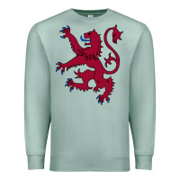 Seafoam lion rampant of scotland, royal banner, royal arms, scottish pride Premium Sweatshirt - linhVisuals