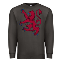 Smoke lion rampant of scotland, royal banner, royal arms, scottish pride Premium Sweatshirt - linhVisuals