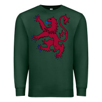 Sports Green lion rampant of scotland, royal banner, royal arms, scottish pride Premium Sweatshirt - linhVisuals
