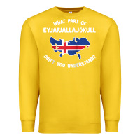 Lemon what part of eyjafjallajökull don't you understand raglan baseball te Premium Sweatshirt - linhVisuals