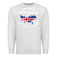 Oatmeal Heather what part of eyjafjallajökull don't you understand raglan baseball te Premium Sweatshirt - linhVisuals