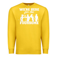 Lemon we're here for the foursome funny sarcasm golf lover golfer t shirt Premium Sweatshirt - linhVisuals