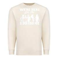Sandshell we're here for the foursome funny sarcasm golf lover golfer t shirt Premium Sweatshirt - linhVisuals