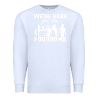 White we're here for the foursome funny sarcasm golf lover golfer t shirt Premium Sweatshirt - linhVisuals