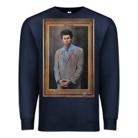 Navy seinfeld the kramer portrait t shirt Premium Sweatshirt - linhVisuals