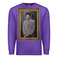 Purple seinfeld the kramer portrait t shirt Premium Sweatshirt - linhVisuals