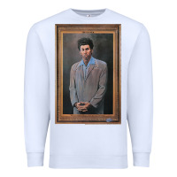 White seinfeld the kramer portrait t shirt Premium Sweatshirt - linhVisuals