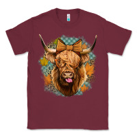 Burgundy fall highland cow Classic Tee - Jasminsmagicworld