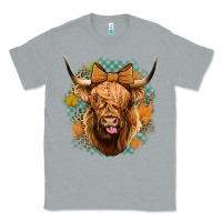 Heather Grey fall highland cow Classic Tee - Jasminsmagicworld