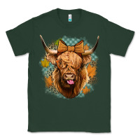 Sports Green fall highland cow Classic Tee - Jasminsmagicworld