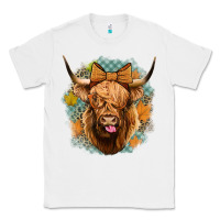 White fall highland cow Classic Tee - Jasminsmagicworld