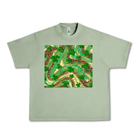 Oil Green St. Patrick's Day Shamrock Leopard Urban Heavy Tee - RanaPortraitStore