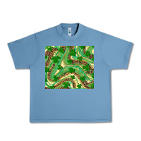 Pebble Blue St. Patrick's Day Shamrock Leopard Urban Heavy Tee - RanaPortraitStore