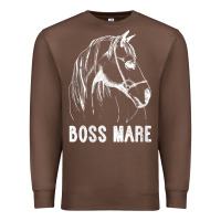 Womens Boss Mare Horseback Riding Equestrians Men Horse Women Gift V N Premium Sweatshirt | Teevron