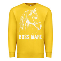 Lemon womens boss mare horseback riding equestrians men horse women gift v n Premium Sweatshirt - linhVisuals