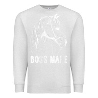 Oatmeal Heather womens boss mare horseback riding equestrians men horse women gift v n Premium Sweatshirt - linhVisuals