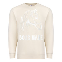 Sandshell womens boss mare horseback riding equestrians men horse women gift v n Premium Sweatshirt - linhVisuals
