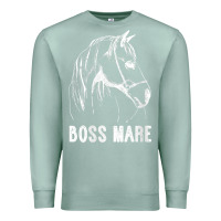 Seafoam womens boss mare horseback riding equestrians men horse women gift v n Premium Sweatshirt - linhVisuals