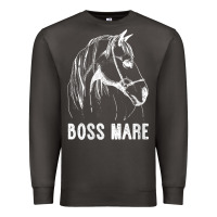 Smoke womens boss mare horseback riding equestrians men horse women gift v n Premium Sweatshirt - linhVisuals