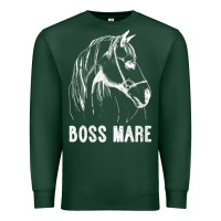Sports Green womens boss mare horseback riding equestrians men horse women gift v n Premium Sweatshirt - linhVisuals