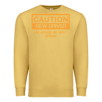 Antique Gold caution new student driver funny Premium Sweatshirt - linhVisuals