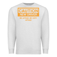 Oatmeal Heather caution new student driver funny Premium Sweatshirt - linhVisuals
