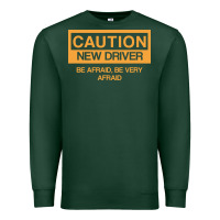 Sports Green caution new student driver funny Premium Sweatshirt - linhVisuals