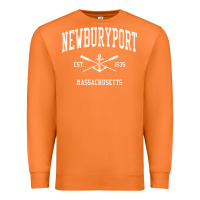 Carrot newburyport ma vintage crossed oars & boat anchor sports t shirt Premium Sweatshirt - linhVisuals