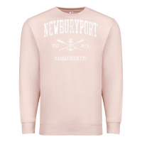 Pale Pink newburyport ma vintage crossed oars & boat anchor sports t shirt Premium Sweatshirt - linhVisuals